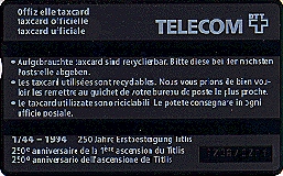 Carte optique P32 - dos
