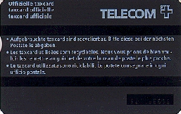 Carte optique P52 - dos