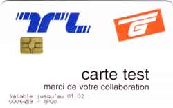 Carte bus TG1 - face